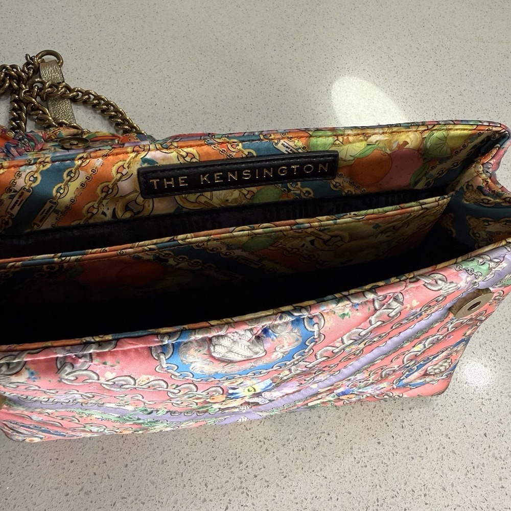 Kurt Geiger London The Kensigton Silk Summer Medium Shoulder Bag Purse - Picture 4 of 5